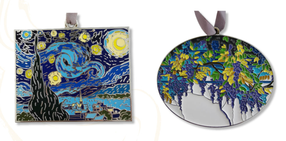 Custom Enamel Ornament w/ Backer Cards